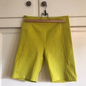 Girlfriend Collective Chartreuse Bike Shorts